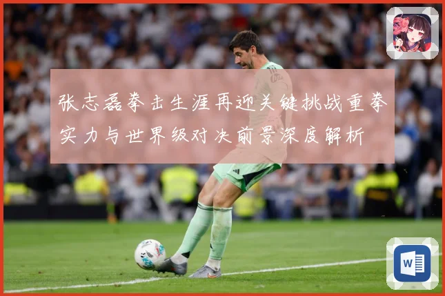 张志磊拳击生涯再迎关键挑战重拳实力与世界级对决前景深度解析
